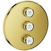 GROHE 3-fach Unterputzventil Grohtherm SmartControl 29122, Fertigmontageset Für Rapido SmartBox, Wandrosette Rund, Cool Sunrise -GROHE SHOP 26563119 1