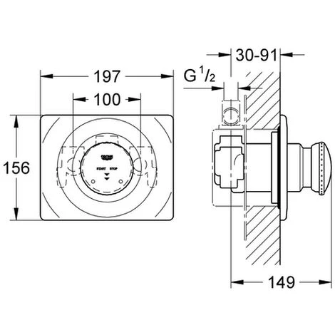 Grohe Duscharmatur Contromix Surf 36121 Fertigmontageset Mit Mischung DN15 X 121000 4 Grohe Duscharmatur Contromix Surf 36121 Fertigmontageset Mit Mischung DN15 X 121000 – Bild 2