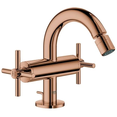 Grohe Zweigriff-Bidetbatterie Atrio 24027 Kreuz-Griff Warm Sunset, 24027DA3 3 Grohe Zweigriff-Bidetbatterie Atrio 24027 Kreuz-Griff Warm Sunset, 24027DA3