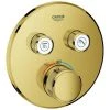 GROHE Thermostat Grohtherm SmartControl 29119, Mit 2 Absperrventilen, Fertigmontageset Für Rapido SmartBox, Wandrosette Rund, Cool Sunrise -GROHE SHOP 26569233 1