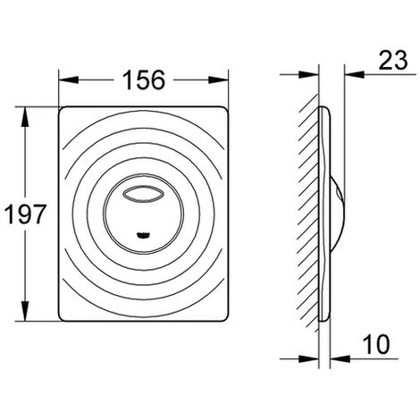 Grohe WC Betätigung Surf 38861 Für AV1 2 Mengen Ohne Start/Stopp Bet. Chrom 38861000 4 Grohe WC Betätigung Surf 38861 Für AV1 2 Mengen Ohne Start/Stopp Bet. Chrom 38861000 – Bild 2