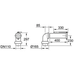 Grohe WC-Ablaufbogen 3945 X 105mm, 39454000 -GROHE SHOP 26570357 2