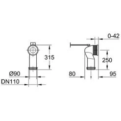 Grohe WC-Ablaufbogen 3945 X 137mm, 39457000 -GROHE SHOP 26570556 2
