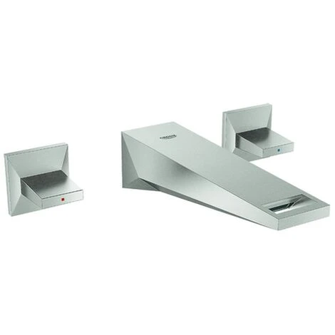 Grohe 3-L- Waschtisch Wandbatterie Allure Brilliant 20346 FMS Ausladung 161mm Supersteel, 20346DC0 3 Grohe 3-L- Waschtisch Wandbatterie Allure Brilliant 20346 FMS Ausladung 161mm Supersteel, 20346DC0