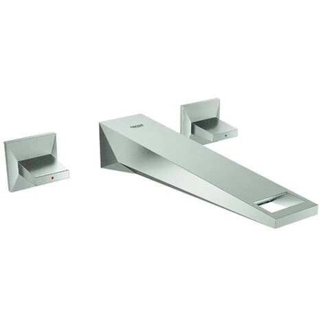 Grohe 3-L- Waschtisch Wandbatterie Allure Brilliant 20348 FMS Ausladung 210mm Supersteel, 20348DC0 3 Grohe 3-L- Waschtisch Wandbatterie Allure Brilliant 20348 FMS Ausladung 210mm Supersteel, 20348DC0