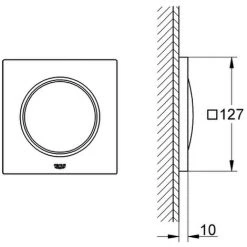 Grohe Lichtmodule Rainshower F-Series 3635 X 127 X 127mm Pro Modul Chrom, 36359000 -GROHE SHOP 26574433 2