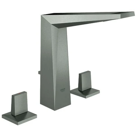 Grohe 3-Loch- Waschtisch Batterie Allure Brilliant 20344 Zugst.-Abl.grt. Hard Graphite Geb., 20344AL0 3 Grohe 3-Loch- Waschtisch Batterie Allure Brilliant 20344 Zugst.-Abl.grt. Hard Graphite Geb., 20344AL0