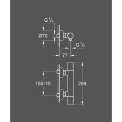 GROHE Precision Joy | Thermostat-Brausebatterie Mit EcoJoy Wasserspar-Technologie | Chrom | 34333000 -GROHE SHOP 27632884 3