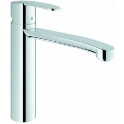 GROHE Wave Cosmopolitan Spültischbatterie, Mittelhoher Auslauf 31316000, Silber