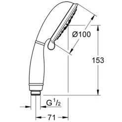 Grohe Handbrause Tempesta Rustic 100 27608 4 Strahlarten 9,5 X 1 5 Grohe Handbrause Tempesta Rustic 100 27608 4 Strahlarten 9,5 X 1 -GROHE SHOP 28104069 2