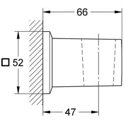 Grohe Wandbrausehalter Allure Brilliant 27706 Supersteel, 27706DC0 -GROHE SHOP 28438777 2