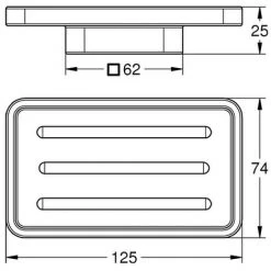 Grohe Seifenschale Selection Cube 40806 Für Halter Davinci Satin Weiss -GROHE SHOP 28438826 2