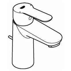 Grohe Einhand-Waschtischbatterie BAUEDGE DN 15, S-Size Chrom 23802000 6 Grohe Einhand-Waschtischbatterie BAUEDGE DN 15, S-Size Chrom 23802000 -GROHE SHOP 28799735 2