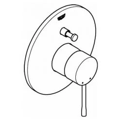 Grohe Einhand-Wannenbatterie ESSENCE Fertigmontageset Supersteel 19285DC1 6 Grohe Einhand-Wannenbatterie ESSENCE Fertigmontageset Supersteel 19285DC1 -GROHE SHOP 28799810 2