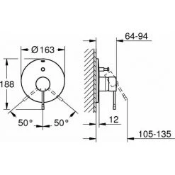 Grohe Einhand-Wannenbatterie ESSENCE Fertigmontageset Supersteel 19285DC1 7 Grohe Einhand-Wannenbatterie ESSENCE Fertigmontageset Supersteel 19285DC1 -GROHE SHOP 28799810 3