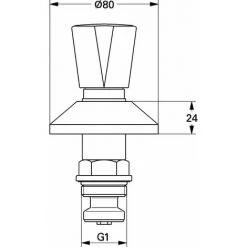 Grohe Oberteil Markierung Blau/rot Für UP-Ventile DN 20 Chrom 11514000 -GROHE SHOP 28802470 3