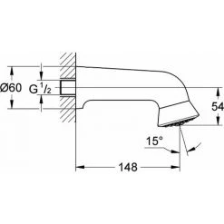 Grohe Sportkopfbrause PLUS 60 RELEXA Ausladung 148 Mm, 1 Strahlart Chrom 28948000 -GROHE SHOP 28808036 3