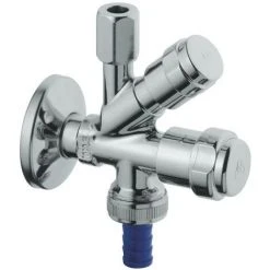 GROHE WAS-Kombi-Eckventil DN 15, Wandrosette, Chrom 41073000