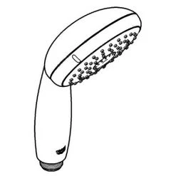 GROHE Handbrause TEMPESTA 100 3 Strahlarten Chrom Chrom -GROHE SHOP 31356089 2