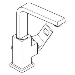 GROHE Einhand-Waschtischbatterie EUROCUBE DN 15 Chrom Chrom -GROHE SHOP 31391524 2