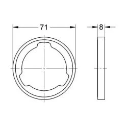 GROHE Ausgleichsscheibe RAINSHOWER Chrom Chrom -GROHE SHOP 31393510 4