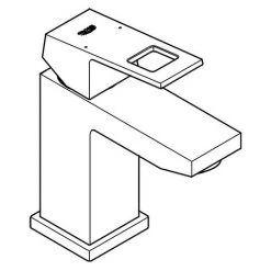GROHE Einhand-Waschtischbatterie EUROCUBE DN 15, Glatter Körper Chrom Chrom -GROHE SHOP 31394705 2