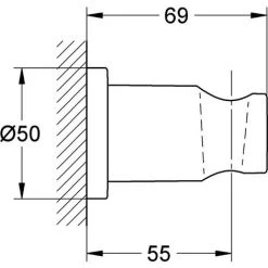 GROHE Handbrausehalter RAINSHOWER Rainshower Warm Sunset Gebürstet Warm Sunset Gebürstet -GROHE SHOP 31411048 3
