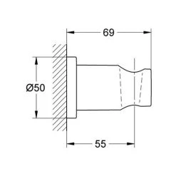 GROHE Handbrausehalter RAINSHOWER Rainshower Warm Sunset Gebürstet Warm Sunset Gebürstet -GROHE SHOP 31411048 4