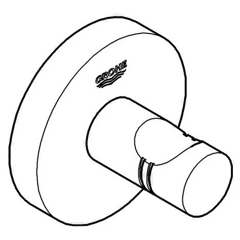 GROHE Bademantelhaken ESSENTIALS Cool Sunrise Gebürstet Cool Sunrise Gebürstet 4 GROHE Bademantelhaken ESSENTIALS Cool Sunrise Gebürstet Cool Sunrise Gebürstet – Bild 2