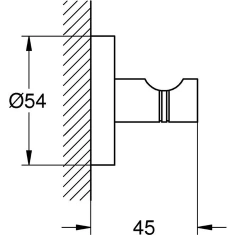 GROHE Bademantelhaken ESSENTIALS Cool Sunrise Gebürstet Cool Sunrise Gebürstet 5 GROHE Bademantelhaken ESSENTIALS Cool Sunrise Gebürstet Cool Sunrise Gebürstet – Bild 3