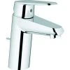 GROHE Einhand-Waschtischbatterie EURODISC COSMOPOLITAN DN 15 Zugst-Ablaufgarn. 1 1/4Zoll Chrom Zugstangen-Ablaufgarnitur 1 1/4Zoll Chrom -GROHE SHOP 31421984 1