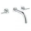 Grohe Atrio 3-Loch-Waschtischbatterie, DN 15, Wandmontage, Ausladung 180 Mm, Hebelgriffe, Farbe: Chrom - 20169003 -GROHE SHOP 32577436 1