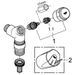 GROHE Original WAS Anschlussventil DN 15 Chrom Chrom -GROHE SHOP 32876978 4