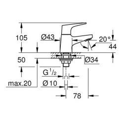 GROHE Standventil BAUFLOW DN 15 Chrom Chrom 9 GROHE Standventil BAUFLOW DN 15 Chrom Chrom -GROHE SHOP 32877778 4