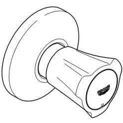 GROHE UP-Ventil-Oberbau COSTA Markierung Blau, EBT 15-35mm Chrom Chrom -GROHE SHOP 32961152 2