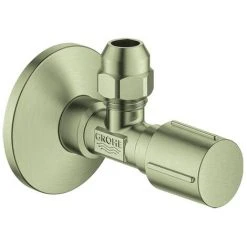 GROHE Eckventil 22039 1/2x3/8'' Rosette Metallgriff Selbstd. Nickel Gebürstet, 22039EN0