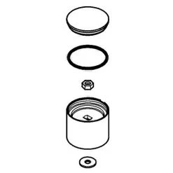 Grohe Umstellknopf 46585 Moon White