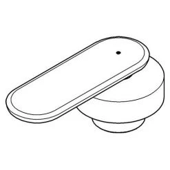 Grohe Griff Rot 48016 Velvet Black