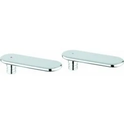 Grohe Griffpaar VERIS 48305 Markierung Blau/rot Chrom