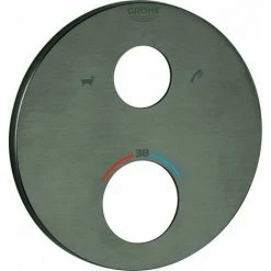 Grohe Rosette 49075 Rund Für THM-FMS Hard Graphite Gebürstet