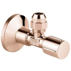 GROHE Eckventil 22039 1/2x3/8'' Rosette Metallgriff Selbstdichtend Warm Sunset, 22039DA0