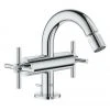 Grohe Atrio Bidet-Einlochbatterie, DN 15, Kreuzgriffe, Farbe: Chrom - 24027003 -GROHE SHOP 40536268 1