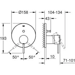 Grohe Atrio Grohe Atrio Einhand-Wannenbatterie, 2 Verbraucher, Farbe: Chrom - 24066003 -GROHE SHOP 42416652 2