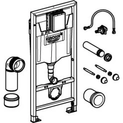 GROHE Wand WC Vorwandelement Rapid-SL & GROHE SKATE WC-Betätigungsplatte Weiß -GROHE SHOP 42747754 5