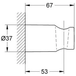 Grohe Rainshower Handbrausehalter Chrom 27056000 -GROHE SHOP 44149432 4