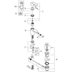 Grohe Eurostyle Cosmopolitan Einhand-Bidetbatterie 1/2" Chrom 33565002 -GROHE SHOP 44149920 5