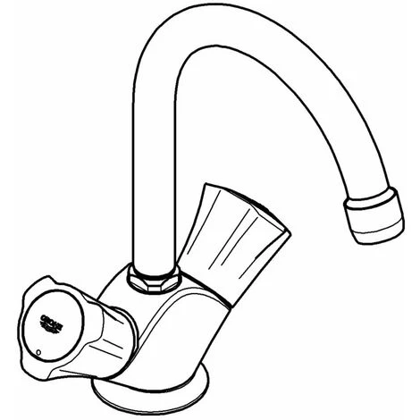 Grohe Costa Waschtisch-Einlochbatterie 1/2" Chrom 21375001 4 Grohe Costa Waschtisch-Einlochbatterie 1/2" Chrom 21375001 – Bild 2