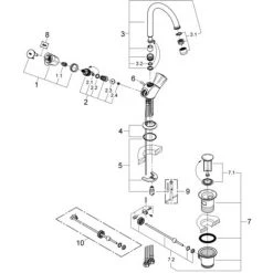 Grohe Costa Waschtisch-Einlochbatterie 1/2" Chrom 21375001 10 Grohe Costa Waschtisch-Einlochbatterie 1/2" Chrom 21375001 -GROHE SHOP 44150181 4