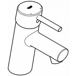 Grohe Concetto Einhand-Waschtischbatterie 1/2" S-Size Chrom 3224010E -GROHE SHOP 44151026 2