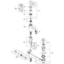Grohe Eurostyle Cosmopolitan Einhand-Waschtischbatterie 1/2" S-Size Chrom EcoJoy -GROHE SHOP 44151095 4